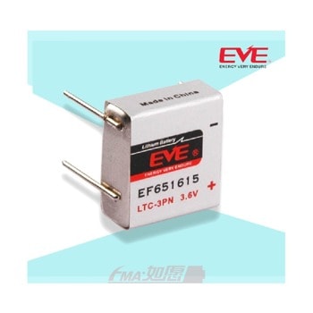 Батерия литиева EVE BATTERY EP651615, LTC-3PN, 3.6V, 400mAh, Li-SOCl2, 1бр. image