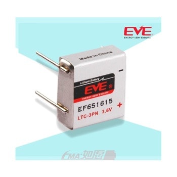 Батерия литиева EVE BATTERY EP651615, LTC-3PN, 3.6V, 400mAh, Li-SOCl2, 1бр. | JAR Computers Батерия литиева EVE EP651615 LTC-3PN 3.6V 400mAh