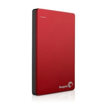 Твърд диск 2TB Seagate Backup Plus Slim (червен), външен, 2.5" (6.35 cm), USB 3.0 | JAR Computers Seagate Backup Plus Slim Red STDR2000203