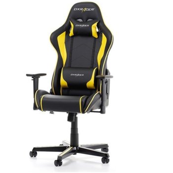 Геймърски стол DXRacer Formula OH/FH08/NY, черен/жълт | JAR Computers DXRacer FORMULA OH/FH08/NY