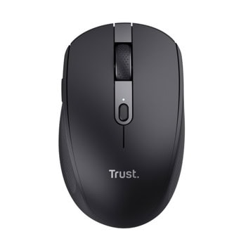 Мишка Trust Ozaa, оптична (3200 dpi), безжична, Bluetooth, USB, черна, 6 бутона | JAR Computers Мишка Trust Ozaa Black 24819