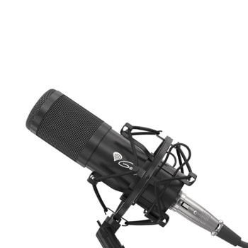 Микрофон Genesis Radium 300 XLR, шумопотискане, 30 - 16 000 Hz, -38dB, 2.5 м. кабел, черен | JAR Computers Genesis Radium 300 Studio XLR ARM Popfilter