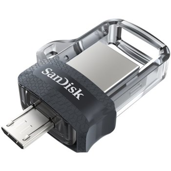Памет 256 GB USB Flash Drive, SanDisk Ultra Dual Drive, USB Type A/ micro USB | JAR Computers SanDisk Ultra Dual Drive SDDD3-256G-G46