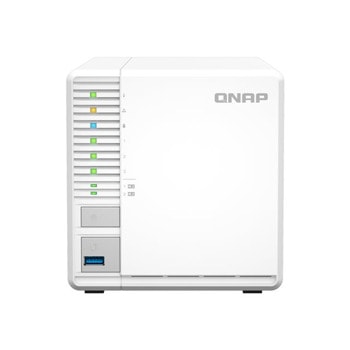 Мрежови диск (NAS) QNAP TS-364-4G, четириядрен Jasper Lake Intel Celeron N5105 2.0/2.9 GHz, без твърд диск (3x SATA 6Gb/s), 4GB DDR4, 1x (2.5G/1G/100M) | JAR Computers QNAP TS-364-4G