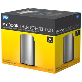 Твърд диск 6TB WD My Book Thunderbolt Duo,външен, 2x Thunderbolt, cable | JAR Computers WD My Book Thunderbolt Duo, 6TB