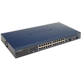 Netgear FS726TPEU 24-Port 10/100/1000 Smart Switch