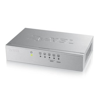 Суич ZyXEL GS-105B v3, 1000Mbps, 5 порта, 5x RJ-45 10/100/1000 Mbps | JAR Computers ZyXEL GS-105B v3