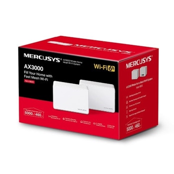 Безжична Wi-fi система Mercusys Halo H80X 2-pack