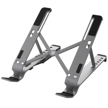 Поставка за лаптоп с USB хъб j5create JTS223, до 17.3" (43.94cm), до 10кг. товароносимост, 6 нива на регулиране на височината, от USB-C към 4x USB 3.2 Type-A, сребриста | JAR Computers j5create JTS223
