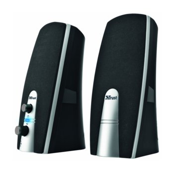 Тонколони TRUST MiLa Speaker Set, 2.0, 5W, 3.5mm, USB, черни | JAR Computers TRUST MiLa 2.0 Speaker Set