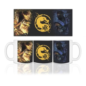 Чаша Mortal Kombat, бяла | JAR Computers Gaya Mortal Kombat чаша с лого