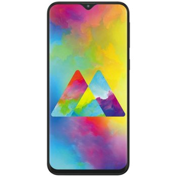 Смартфон Samsung Galaxy M20 (черен), поддържа 2 sim карти, 6.3" (16.00 cm) TFT дисплей, осемядрен Exynos 7904 Octa (2x 1.8GHz & 6x 1.6GHz), 4GB RAM, 64GB Flash памет (+ microSD слот), 13.0 + 5.0 & 8.0 Mpix camera, Android, 186g | JAR Computers Смартфон Samsung Galaxy M20 DS 64GB Black