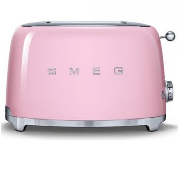 Тостер Smeg TSF01PKEU, функция отказ, автоматично центриране на филийките хляб, автоматично изваждане на филийките след печене, aвтоматично изключване, 7 степени на изпичане, 950 W | JAR Computers Тостер SMEG TSF01PKEU