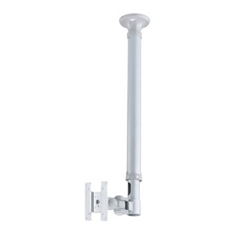 Стойка за телевизор NewStar FPMA-C100SILVER, за таван, за екрани от 10" до 30", VESA до 200x100 mm, макс. тегло до 12кг., регулируема, сребриста | JAR Computers NewStar FPMA-C100SILVER