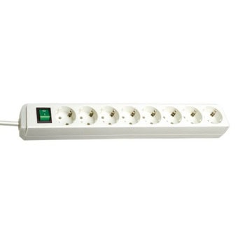 Разклонител Brennenstuhl BS1159320018, 8 гнезда, 3m, бял | JAR Computers Разклонител Brennenstuhl BS1159320018