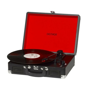 Грамофон Denver VPL-120, 45/78 оборота в минута, USB, RCA, черен | JAR Computers Грамофон Denver VPL-120BLACK