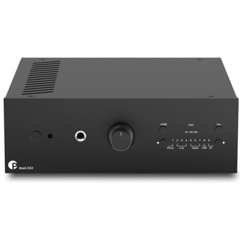 Усилвател Pro-Ject Audio Systems MaiA DS3, 160W@8hms RMS (80W + 80W), Bluetooth, 4x RCA, USB, aptX HD, изход за слушалки 24-bit/192kHz, DSD256, черен | JAR Computers Pro-Ject Audio Systems MaiA DS3 Black