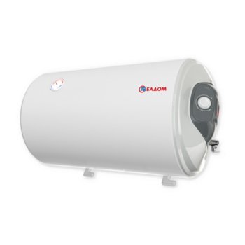 Електрически бойлер Елдом WH08046R 80L 3KW, 80 л., хоризонтален, мощност 3 kW, емайлиран, енергиен клас D, 46.2 x 83.5 x 48.4 cm, Енергоспестяващ | JAR Computers Елдом WH08046R 80L 3KW