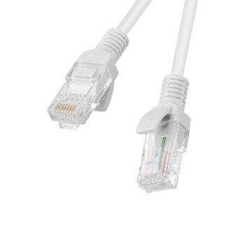 Пач кабел Lanberg PCU6-10CC-0500-S, U/UTP, cat.6, 5м, сив | JAR Computers Lanberg CAT.6 5m grey PCU6-10CC-0500-S