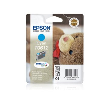 Касета ЗА EPSON STYLUS D88 Photo Editon /D68Pe/D88PE/DX4800/DX4850/DX4200/DX3800/DX3850 - Cyan - P№ C13T061240 - заб.: 8ml. | JAR Computers Касета ЗА EPSON STYLUS D88 Photo Editon /D68Pe