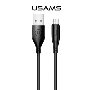 Кабел Usams U18, от USB-A(м) към micro USB(м), 1м., 5V/2A, черен | JAR Computers Usams U18 Round Micro USB 1м, черен
