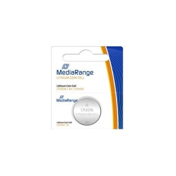 Батерии литиеви MediaRange Coin Cells MRBAT136 CR2016, 3V, 75mAh, 1бр. | JAR Computers MediaRange COIN CELLS CR2016 3V MRBAT136