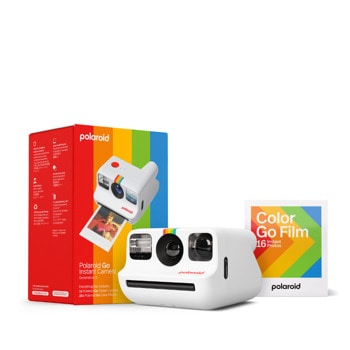 Фотоапарат Polaroid Go Everything Box Gen 2, 16 броя филм, моментални снимки, светкавица, USB, бял | JAR Computers Polaroid Go Everything Box Gen 2 White
