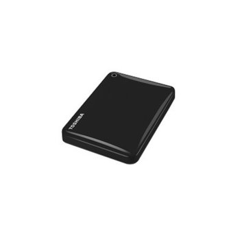 Твърд диск 2TB Toshiba Canvio Alu Black (черен), външен, 2.5" (6.35 см), USB 3.0 | JAR Computers Toshiba Canvio Alu 2TB Black