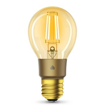 Смарт крушка TP-Link Kasa Filament KL60, Wi-Fi, гласов контрол, златист | JAR Computers TP-Link Kasa Filament KL60