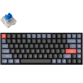 Клавиатура Keychron K2 Pro G3, безжична, механична, Hot-Swappable Mechanical Brown Switch, бяла подсветка, черна, USB, Bluetooth | JAR Computers Keychron K2 Pro G2 Mechanical Blue Switch K2P-G2