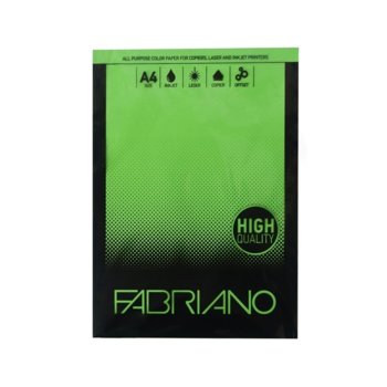 Копирна хартия Fabriano Copy Tinta, A4, 80 g/m2, тревистозелена, 50 листа | JAR Computers Fabriano Copy Tinta, A4, 80 g/m2, тревистозелена,