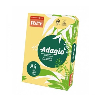 Картон Rey Adagio A4 160 g/m2 жълт 250 листа