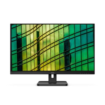 Монитор AOC 27E2QAE, 27" (68.58 cm) IPS панел, 75Hz, Full HD, 4ms, 20000000 :1, 250 cd/m2, DisplayPort, HDMI, VGA, | JAR Computers Монитор AOC 27E2QAE