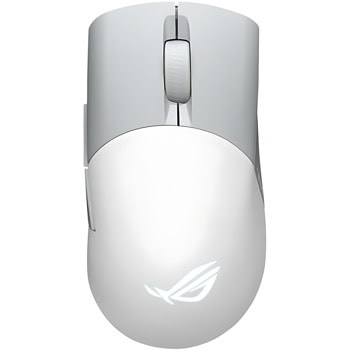 Мишка Asus ROG Keris Wireless AimPoint, оптична (36000dpi), жична/безжична, Bluetooth, USB, бяла, ROG 70M механичен суич, RGB подсветка, гейминг | JAR Computers Asus ROG Keris AimPoint White 90MP02V0-BMUA10