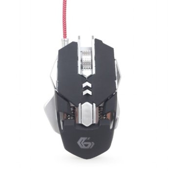 Мишка Gembird MUSG-05, оптична(4000 dpi), 7 бутона, USB, черен/сив, RGB | JAR Computers Мишка Gembird MUSG-05