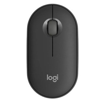 Мишка Logitech Pebble 2 M350s (910-007015), оптична (4000dpi), безжична, Bluetooth, черна, SilentTouch | JAR Computers Мишка Logitech Pebble 2 M350s Graphite 910-007015