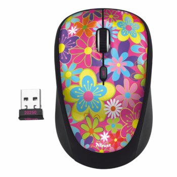 TRUST Yvi Wireless Mouse - flower power 20250