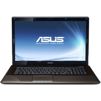 Лаптоп 17.3" (43.94 cm) Asus K72JR-TY162, Pentium DualCore 2.0GHz, HD+ LED Display & ATi HD5470 1GB DDR3 (HDMI), 2GB, 320GB, DVDRW, 802.11n, bluetooth, camera, no OS, 3.3kg, 2г. гаранция | JAR Computers Asus K72JR-TY162
