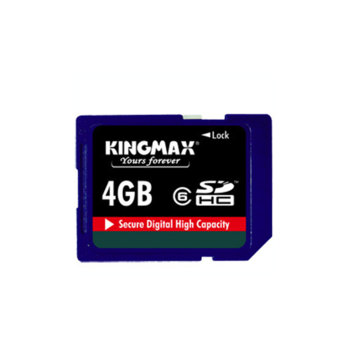 4GB SDHC, Kingmax, Class 6, 5г. гаранция