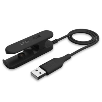 Кабел Polar V800 USB Cable за смарт часовник Polar V800, за зареждане или синхронизация, черен | JAR Computers Polar V800 USB Cable