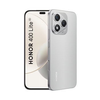 Смартфон Honor 400 Lite 5G (Velvet Grey), поддържа 2 SIM карти, 6.7" (17.01cm) AMOLED дисплей, осемядрен MediaTek Dimensity 7025-Ultra 2.5GHz, 8GB RAM, 256GB Flash памет, 108 + 5 & 16 Mpix камери, Android | JAR Computers Honor 400 Lite 5G 8/256GB Velvet Grey 5109BRUX