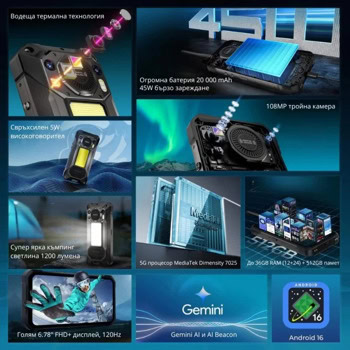 Oukitel WP61 Ultra 5G 512GB/12GB Black | JAR Computers Oukitel WP61 Ultra 5G 512GB/12GB Black