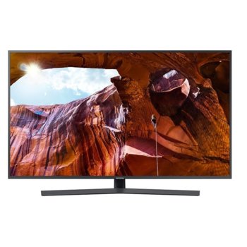 Телевизор Samsung UE65RU7402UXXH, 65" (165.1 cm) 4K ULTRA HD Smart LED, HDR 10+, DVB-T2/C/S2, Bluetooth, Wi-Fi, 3x HDMI, 2x USB, тъмносив | JAR Computers Samsung UE65RU7402UXXH