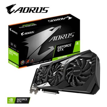 Видео карта Nvidia GeForce GTX 1660 Super, 6GB, Gigabyte AORUS (GV-N166SAORUS-6GD), PCI-E 3.0, GDDR6, 192 bit, 3x DisplayPort, 1x HDMI | JAR Computers Gigabyte GV-N166SAORUS-6GD