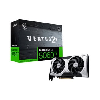 Видео карта Nvidia GF RTX 5060 Ti, 8GB, MSI Ventus 2X Plus, OC, PCI-E 5.0, GDDR7, 128-bit, DisplayPort, HDMI | JAR Computers MSI GF RTX 5060 Ti 8GB Ventus 2X Plus OC
