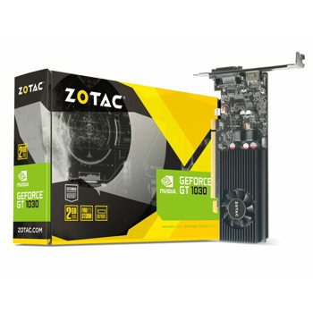 Видео карта Nvidia GF GT 1030, 2GB, ZOTAC ZT-P10300A-10L Low Profile, PCI-E 3.0, GDDR5, 64 bit, HDMI, DVI | JAR Computers ZOTAC GF GT 1030 2GB GDDR5 ZT-P10300A-10L