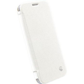 Krusell Malmo Flip Cover for GalaxyS6, S6 Edge wht