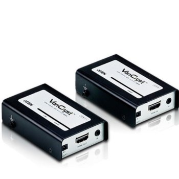 KVM екстендър ATEN VE810, от 1x HDMI(ж) през мрежови кабел(RJ45ж) към HDMI(ж), 2 устройства | JAR Computers ATEN VE810 KVM Extender