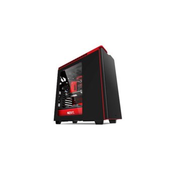 NZXT H440 Matte Black Red