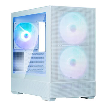 Кутия Zalman P30 AIR, microATX/Mini-ITX, 1x USB Type-C, 1x USB 3.0, 3x 120mm ARGB вентилатора, с прозорец, бяла, без захранване | JAR Computers Zalman P30 AIR WHITE ZM-P30-AIR-WH
